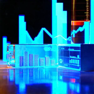 Financial Technology In Modern Laboratory With Collection Various