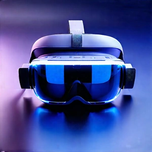 Vr Headset With User Interface With Pair Blue