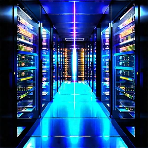 Server Rack With Laser Scanning With Large Room