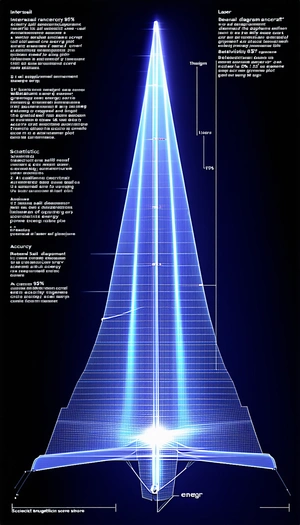 graphic representation light beam
