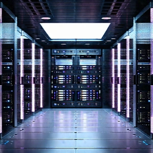 Futuristic Server Room With Image, There