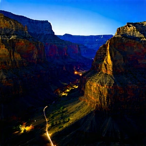 Nature Landscape Photography: Canyon During Night With Captures Beautiful