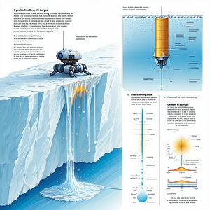 A Large Robot Is Shown In A Book, Standing On A Cliff Overlooking A Waterfall