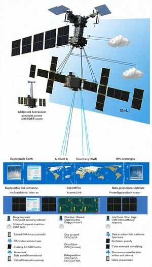 The Image Is A Diagram Showing The Relationship Between Various Satellites And Their Functions