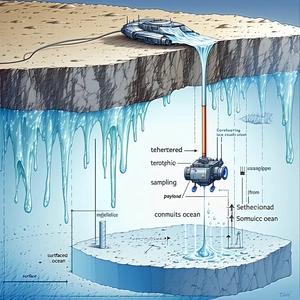 The Image Is A Detailed Illustration Of An Underwater Scene