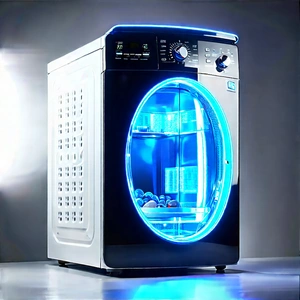 Innovative Smart Appliance Design With Large, Blue,