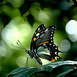 Nature Blender Artwork: Butterfly In Natural Habitat With Beautiful Butterfly