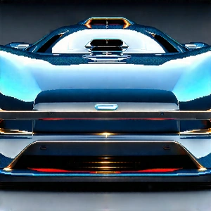 Automotive Technology In (design:1.4) Studio With Blue Shown