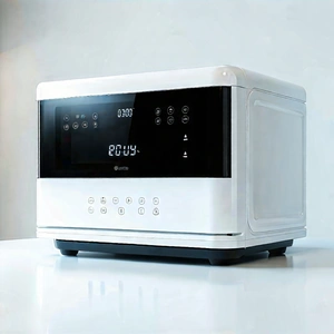 Tech Long Exposure Photography: Innovative Smart Appliance Design With White Microwave
