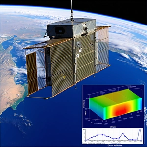 A Spacecraft, Possibly A Satellite, Flying High Above The Earth