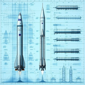 The Image Is A Blueprint Of A Space Shuttle, Showing The Different Parts Of The Shuttle