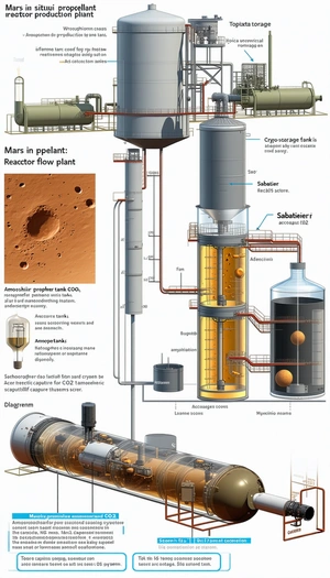 A Diagram Is Shown Of A Chemical Plant, With A Large Tank At The Center