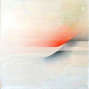 Abstract Pastel Drawing: Minimalist series with single line