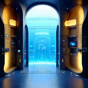 (futuristic:1.42) innovation hub