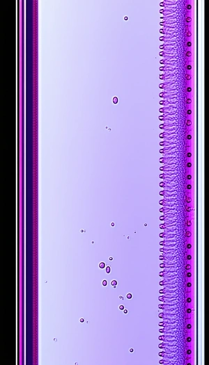 A Purple Liquid With A Few Bubbles Floating In It