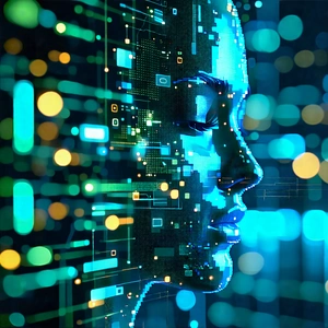 Tech Editorial Photography: Big data visualization