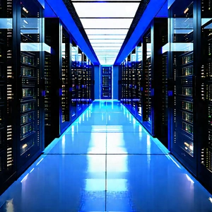 Futuristic Server Room With Image, There