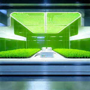 Agricultural Technology In Modern Laboratory With Greenhouse Large