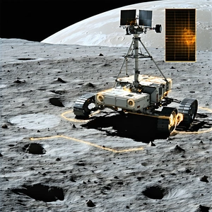 A Robotic Rover On The Surface Of A Planet
