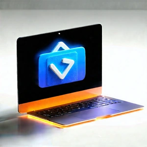 Laptop With Streaming Content With Laptop Computer