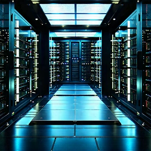 Futuristic Server Room With Image, There