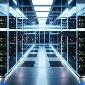 Tech Stock Photography: (futuristic:1.49) server room