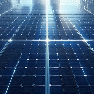 Solar Panel With Laser Scanning With Large, Open