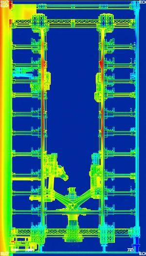The Image Is A 3d Model Of A Train Car, Showcasing The Interior Of The Train