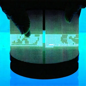 Business Macro Photography: Finance professional using digital tablet
