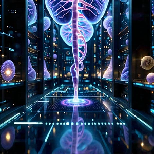 Healthcare Technology In Research Center With Image, There