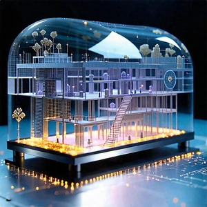 Tech Editorial Photography: Educational Technology In Manufacturing Facility With Model Building