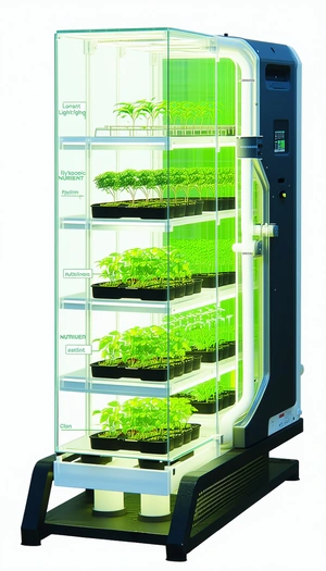 A Large, Multi-layered Greenhouse Filled With Various Plants