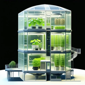 A Large, Modern Building With A Unique Design