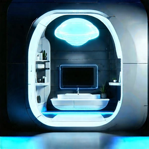 Futuristic Smart Home With Image, There