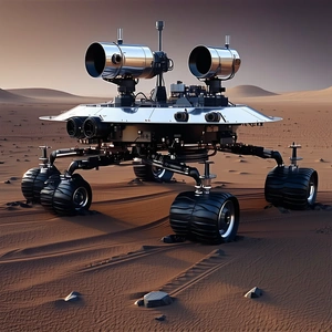 A Large, Futuristic Vehicle With A Pair Of Large