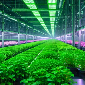 Agricultural Technology In Manufacturing Facility With Image, There