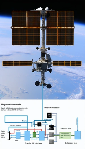 A Space Shuttle Docked At The International Space Station (iss)