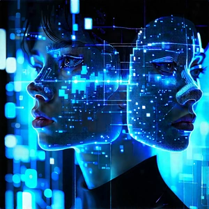 Artificial Intelligence Visualization With Image, There