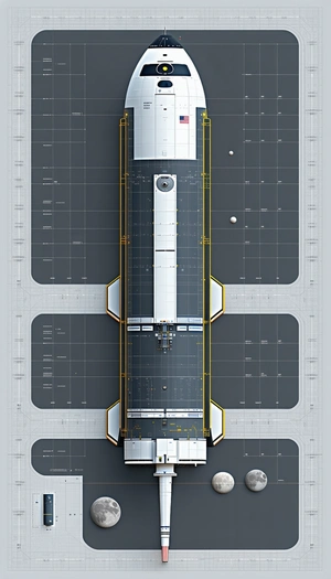 A Large Space Shuttle Is Parked On A Runway
