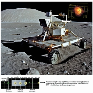 A Rover Vehicle On The Surface Of A Planet