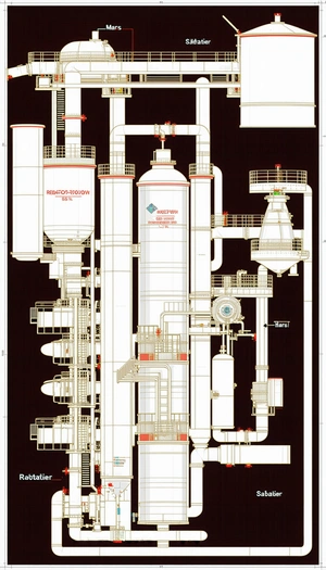 detailed drawing chemical plant