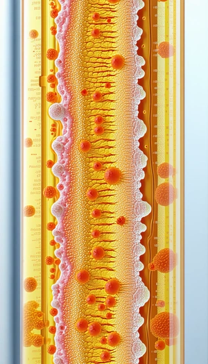 A Close-up Of A Yellow And Orange Substance, Possibly A Piece Of Fruit Or A Piece Of Cake