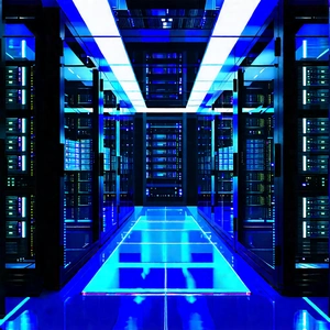 (futuristic:1.17) Server Room With Image, There