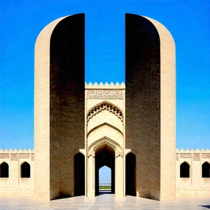Urban Landscape Photography: Historic (building:1.34) With Minimalist (design:1.5) With Large, Ornate