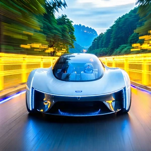 Tech Hdr Photography: Innovative Electric Vehicle Design With Futuristic Driving