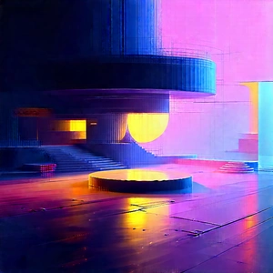 (futuristic:1.44) Innovation Hub With Image, There