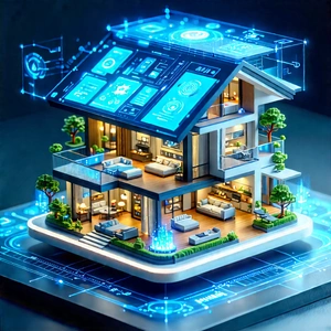 Smart Home (device:1.37) With User Interface With Three-story House