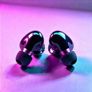 Wireless Earbuds With (digital:1.24) Artwork With Pair Black