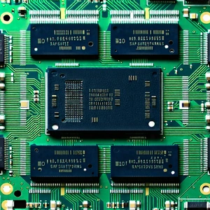 Tech Architectural Photography: Close-up of memory module