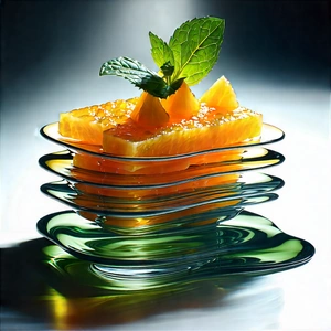 Abstract Food Photography: Layered Flow With Stack Glass